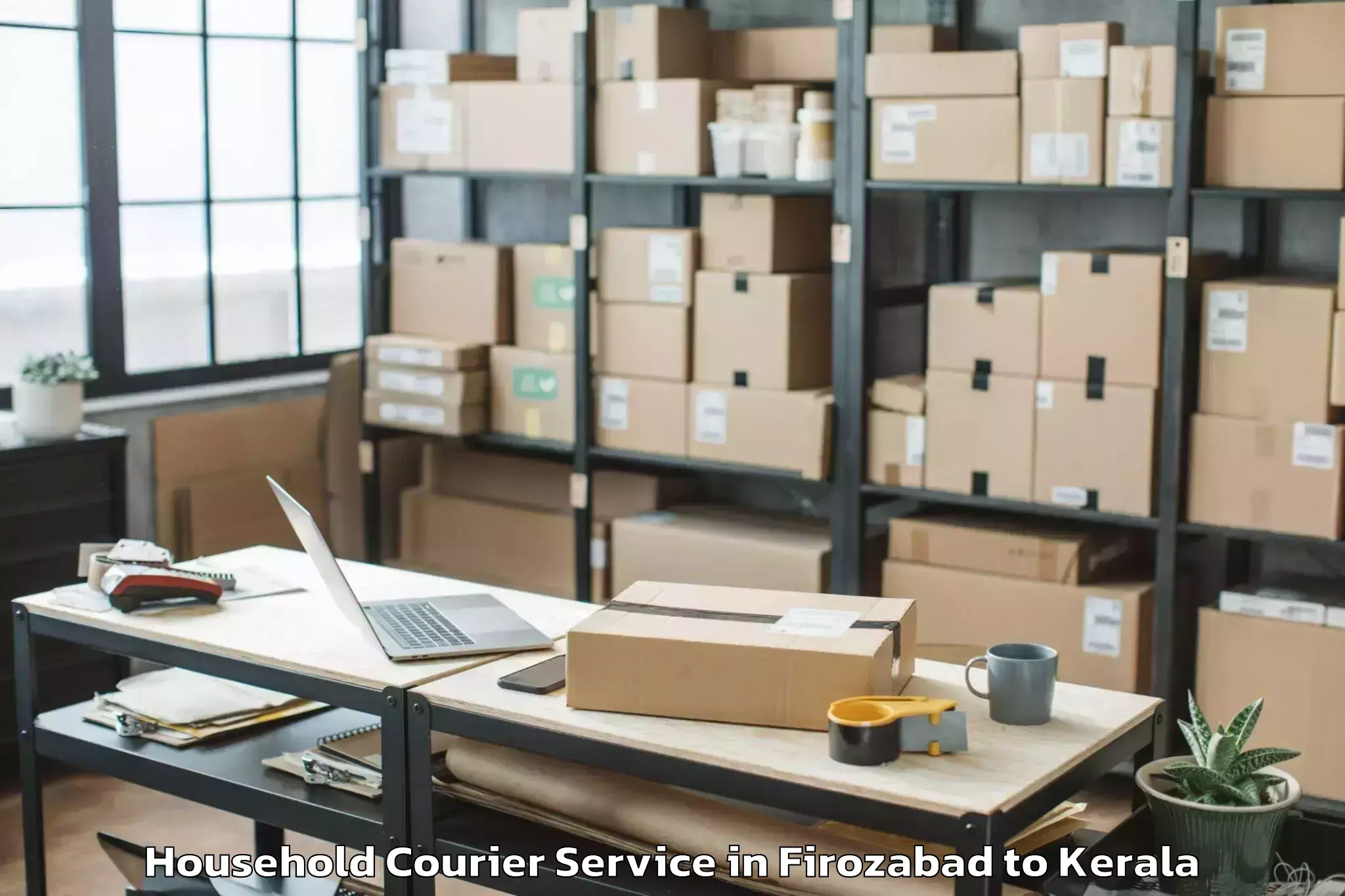 Reliable Firozabad to Erattupetta Household Courier